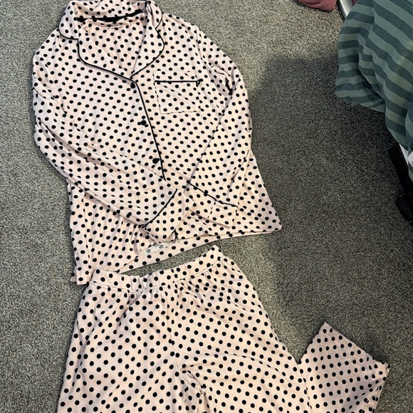 kate spade Other - Kate Spade light pink polka dot pj set size Small